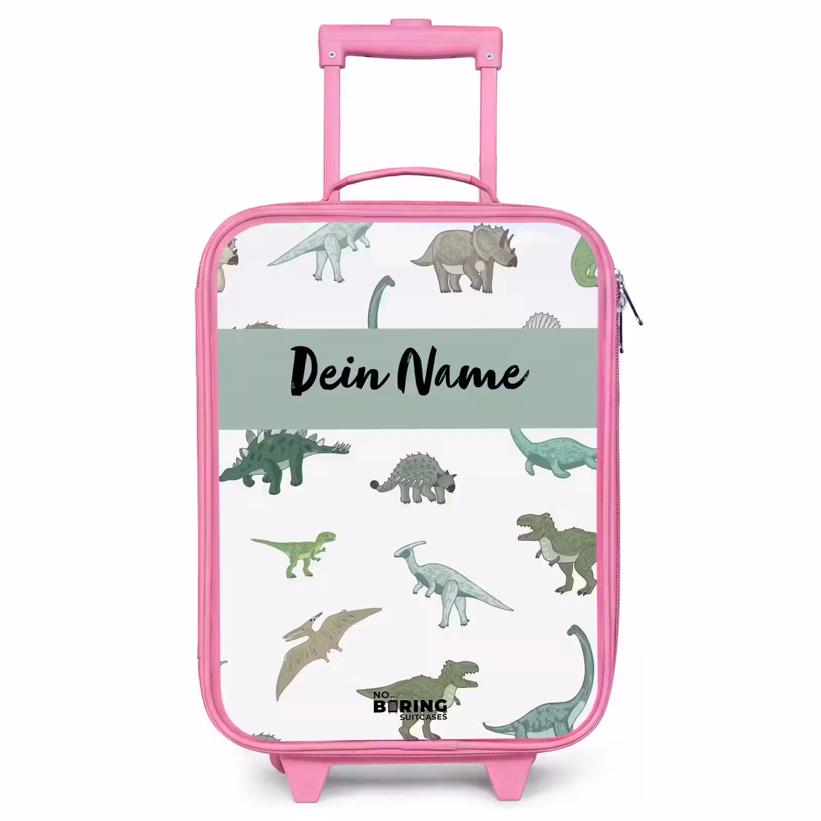 Kinderkoffer Rosa mit Name - Dino-Dynastie — 1