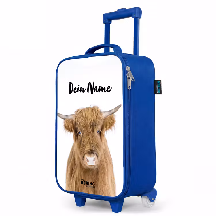 Kinderkoffer Blau mit Name - Halbe Hooglander — 8