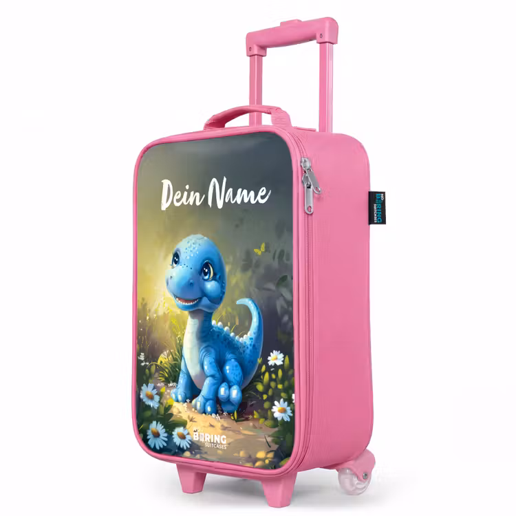 Kinderkoffer Rosa mit Name - Branco Brontosaurus — 8