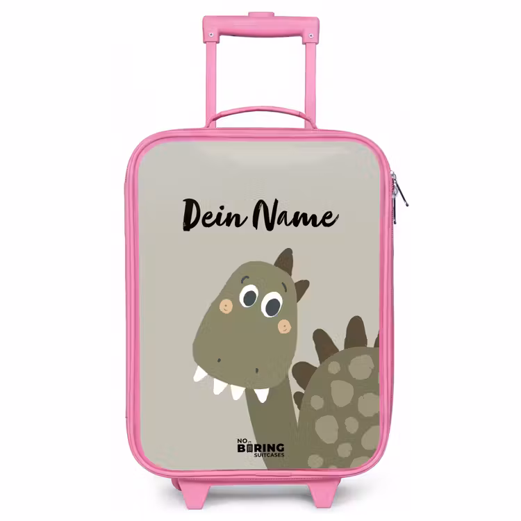 Kinderkoffer Rosa mit Name - Danny dino — 1