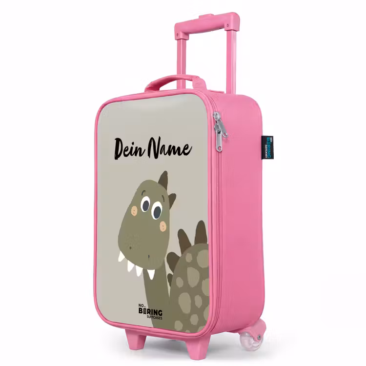 Kinderkoffer Rosa mit Name - Danny dino — 8