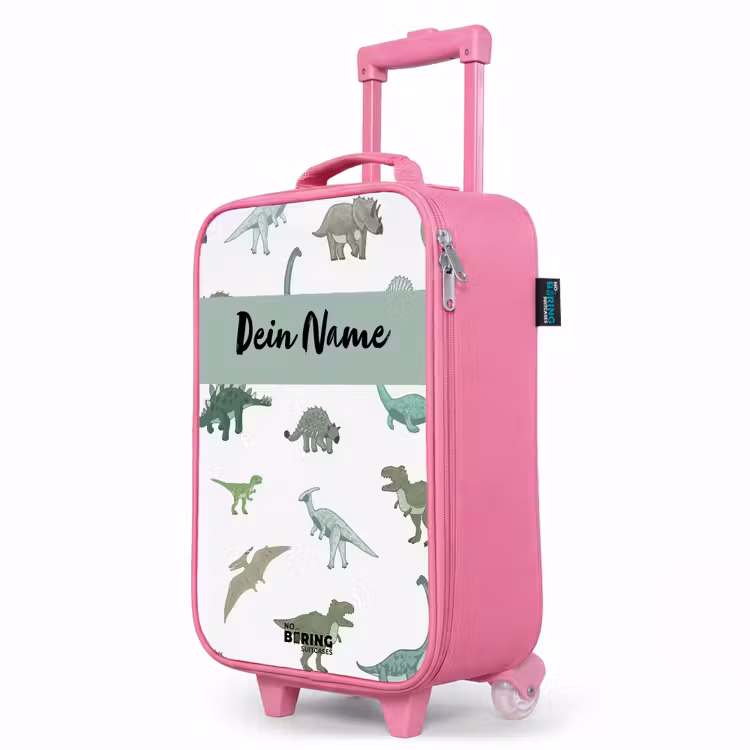 Kinderkoffer Rosa mit Name - Dino-Dynastie — 8