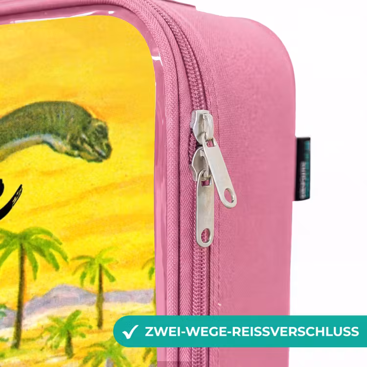 Kinderkoffer Rosa mit Name - Dinosaurier im Dinosaurierland — 5