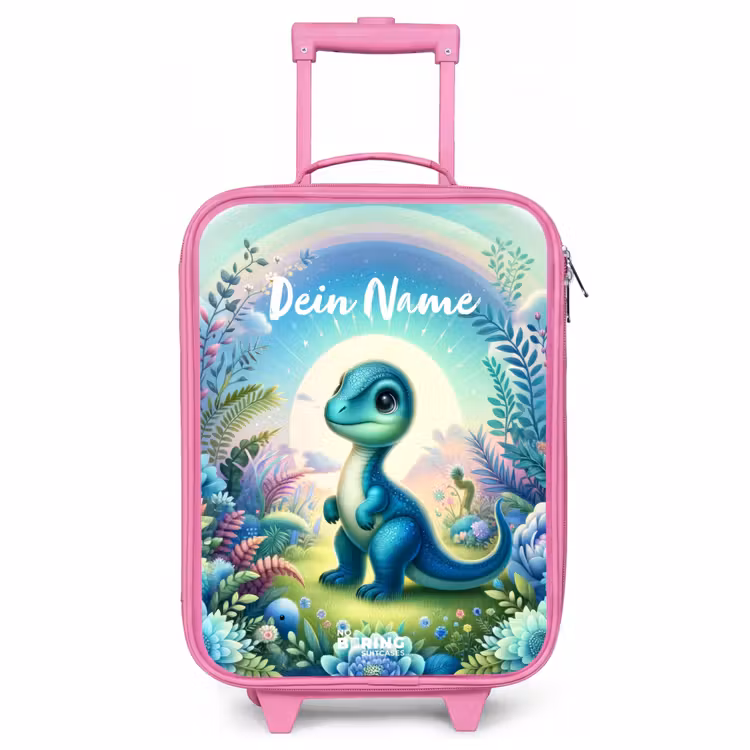 Kinderkoffer Rosa mit Name - Django Dino — 1