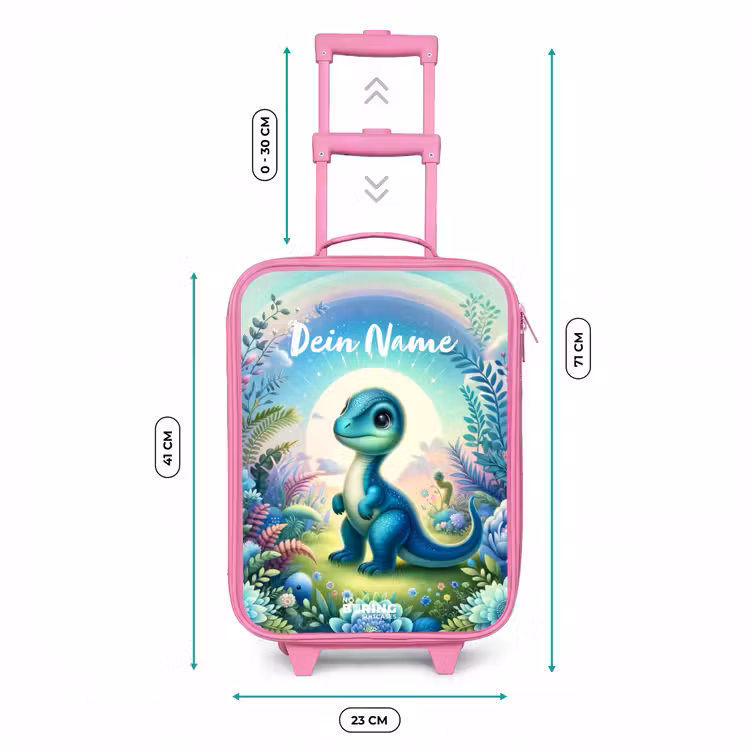 Kinderkoffer Rosa mit Name - Django Dino — 7