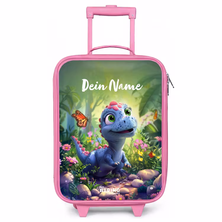 Kinderkoffer Rosa mit Name - Donny Dino — 1