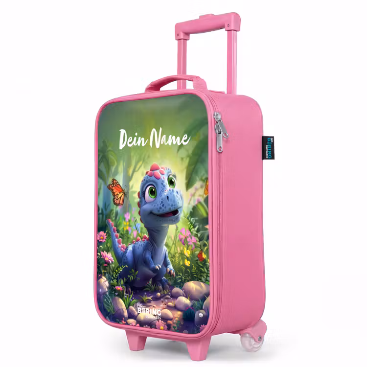Kinderkoffer Rosa mit Name - Donny Dino — 8