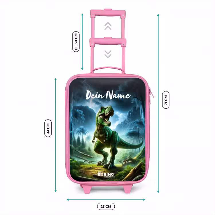 Kinderkoffer Rosa mit Name - Junglosaurus — 7