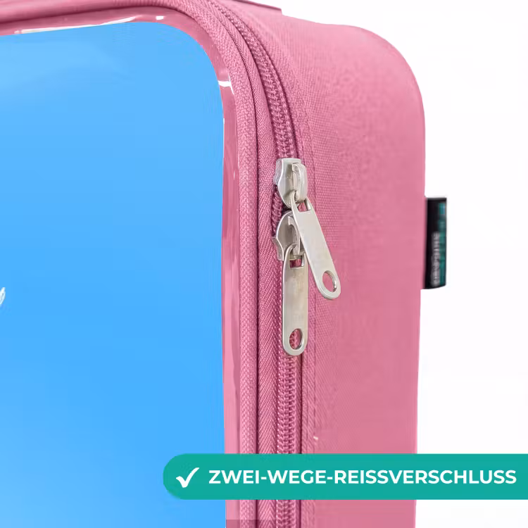 Kinderkoffer Rosa mit Name - Muskelsaurus — 5