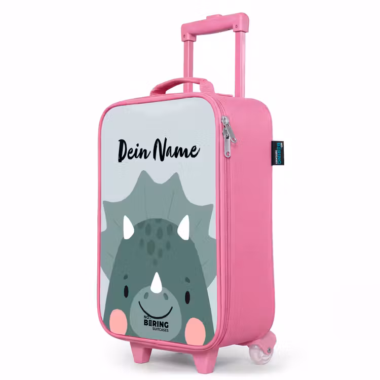 Kinderkoffer Rosa mit Name - Tigo Triceratops — 8