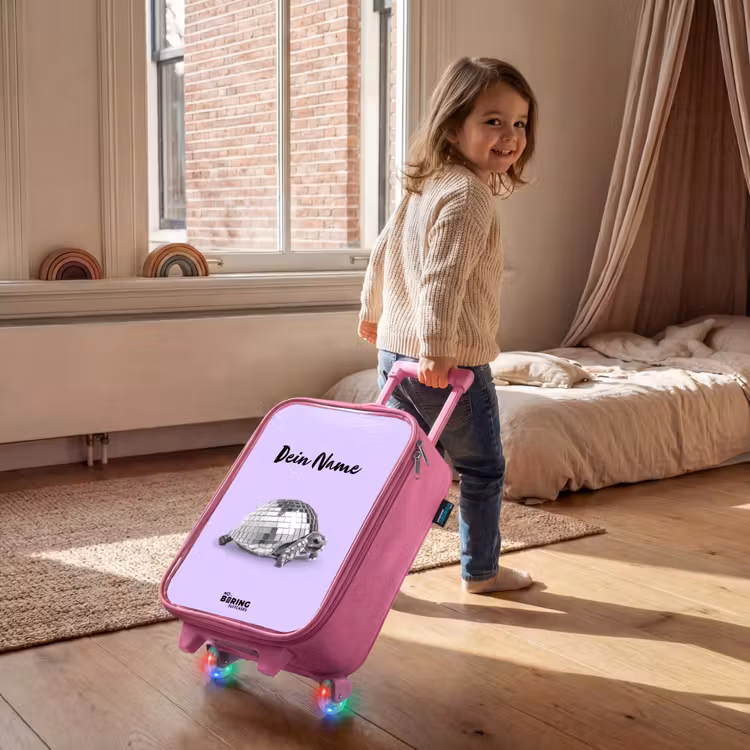 Kinderkoffer Rosa mit Name - Disco Dirk — 2