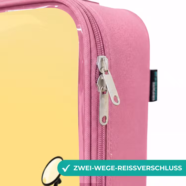 Kinderkoffer Rosa mit Name - Escar-Go - Gelb — 5