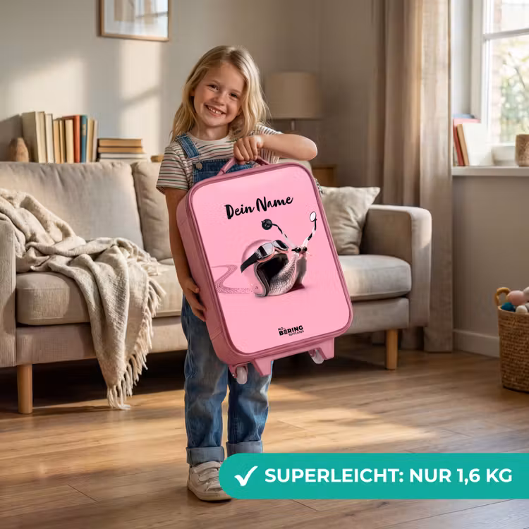 Kinderkoffer Rosa mit Name - Escar-Go - Rosa — 3