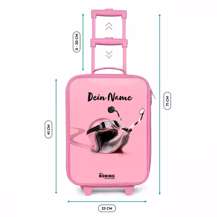 Kinderkoffer Rosa mit Name - Escar-Go - Rosa — 7