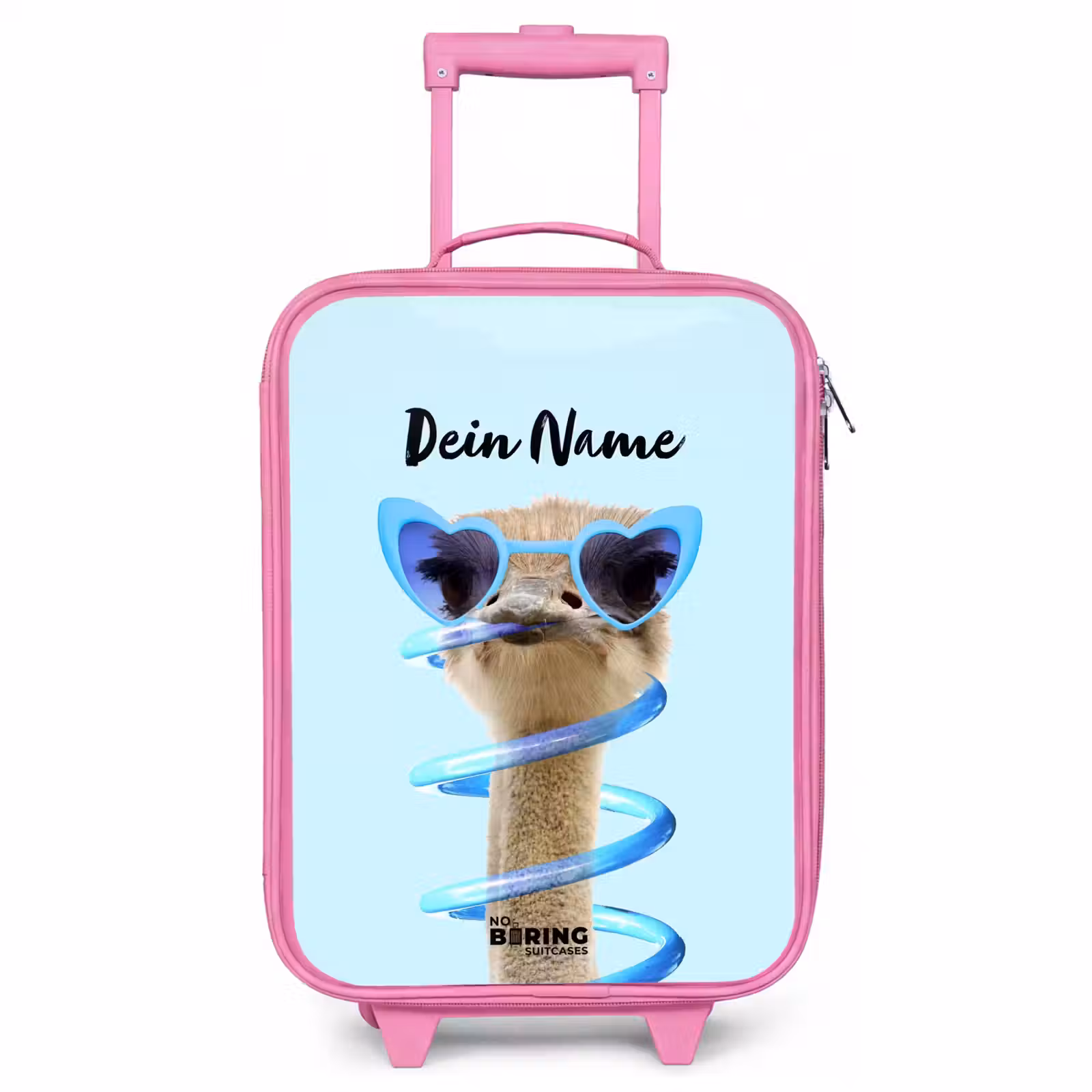 Kinderkoffer Rosa mit Name - Sierk Strauß Blau — 1