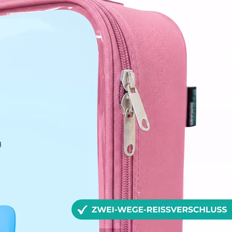 Kinderkoffer Rosa mit Name - Sierk Strauß Blau — 5