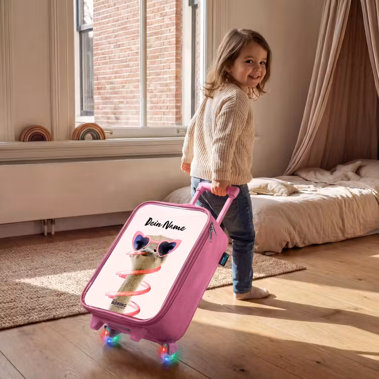 Kinderkoffer Rosa mit Name - Sierk Strauß Rosa — 2