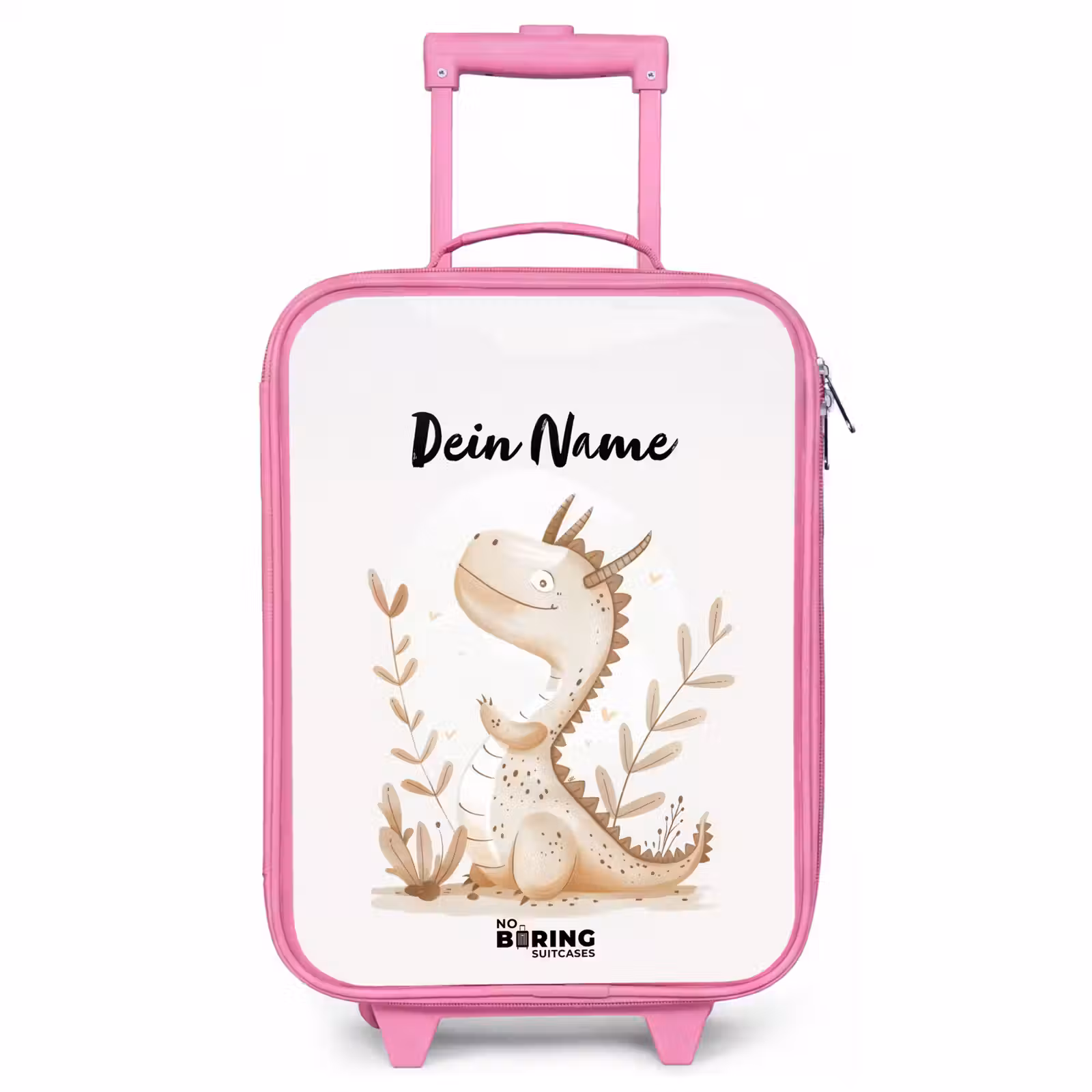 Kinderkoffer Rosa mit Name - Dobby-Drache — 1