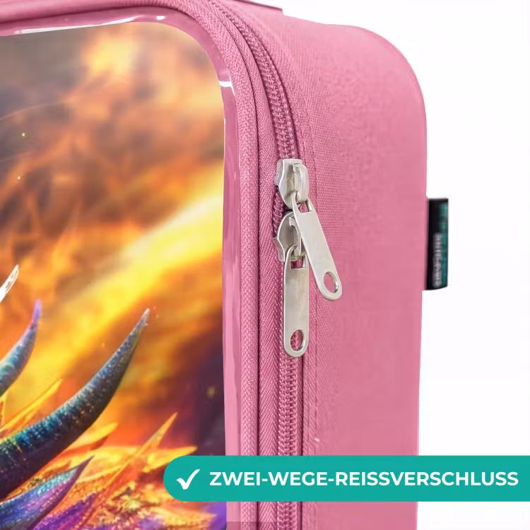 Kinderkoffer Rosa mit Name - Chroma-Krieger — 5