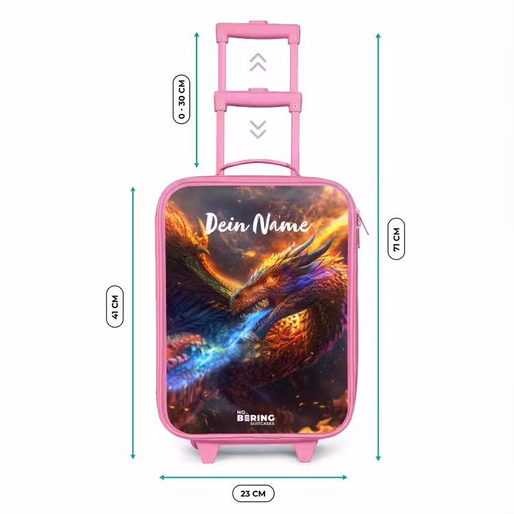 Kinderkoffer Rosa mit Name - Chroma-Krieger — 7