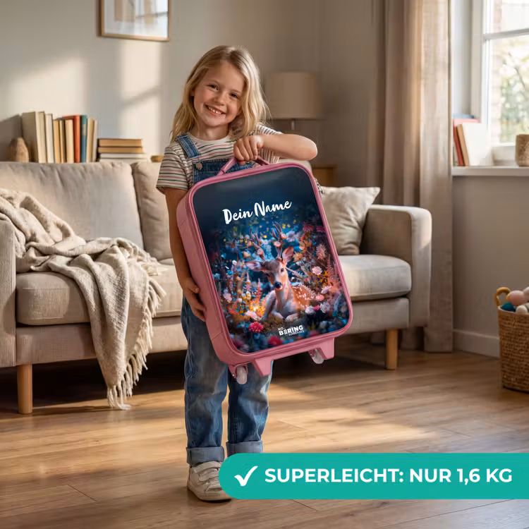 Kinderkoffer Rosa mit Name - Eduard Rotwild — 3