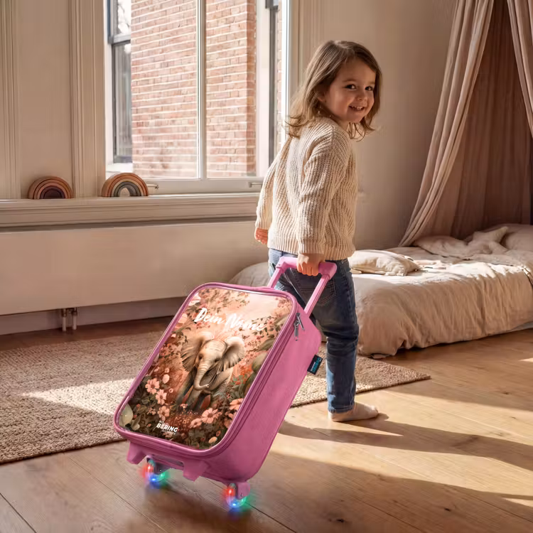 Kinderkoffer Rosa mit Name - Flora flapoor — 2