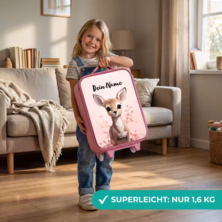 Kinderkoffer Rosa mit Name - Hedwig-Hirsch — 3