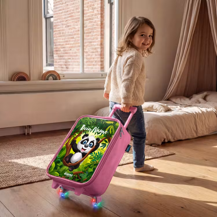 Kinderkoffer Rosa mit Name - Pedro-Panda — 2