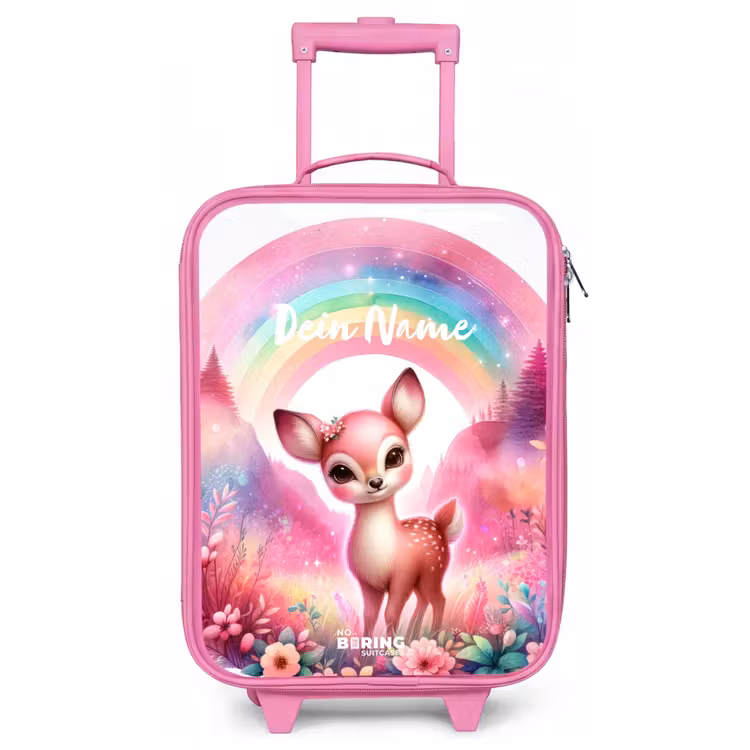 Kinderkoffer Rosa mit Name - Rosa Rehbock — 1