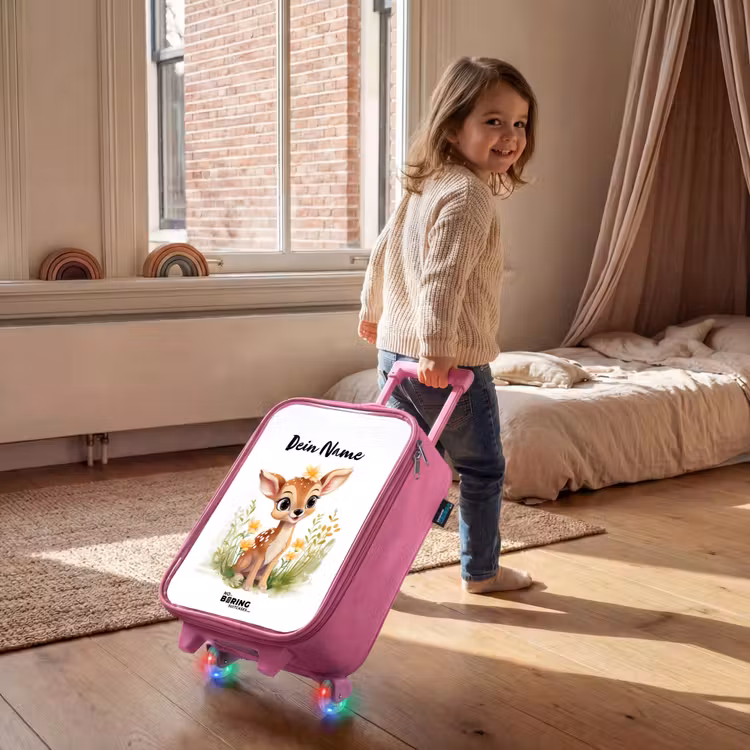 Kinderkoffer Rosa mit Name - Tilly Gärtnerin — 2