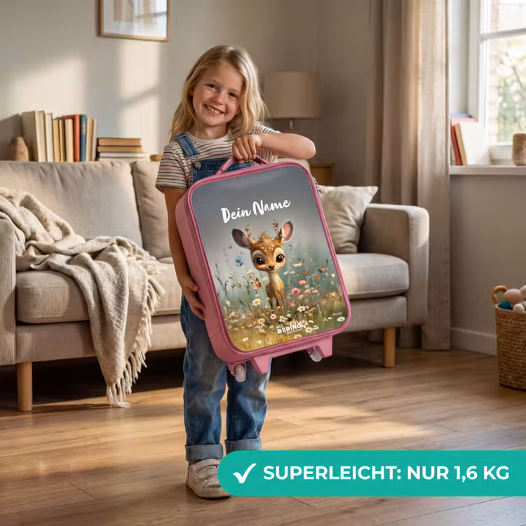 Kinderkoffer Rosa mit Name - Valerie Fielder — 3