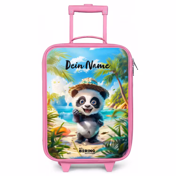 Kinderkoffer Rosa mit Name - Pablo-Panda — 1