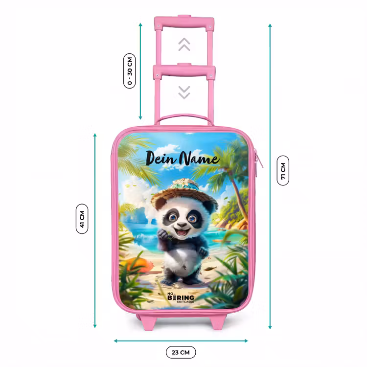 Kinderkoffer Rosa mit Name - Pablo-Panda — 7