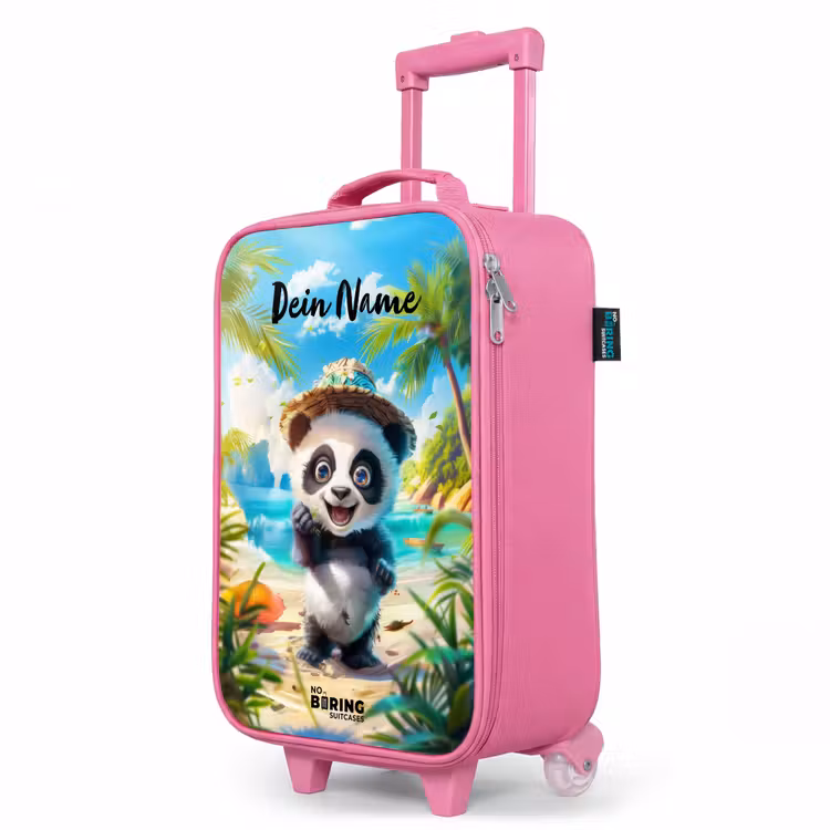 Kinderkoffer Rosa mit Name - Pablo-Panda — 8