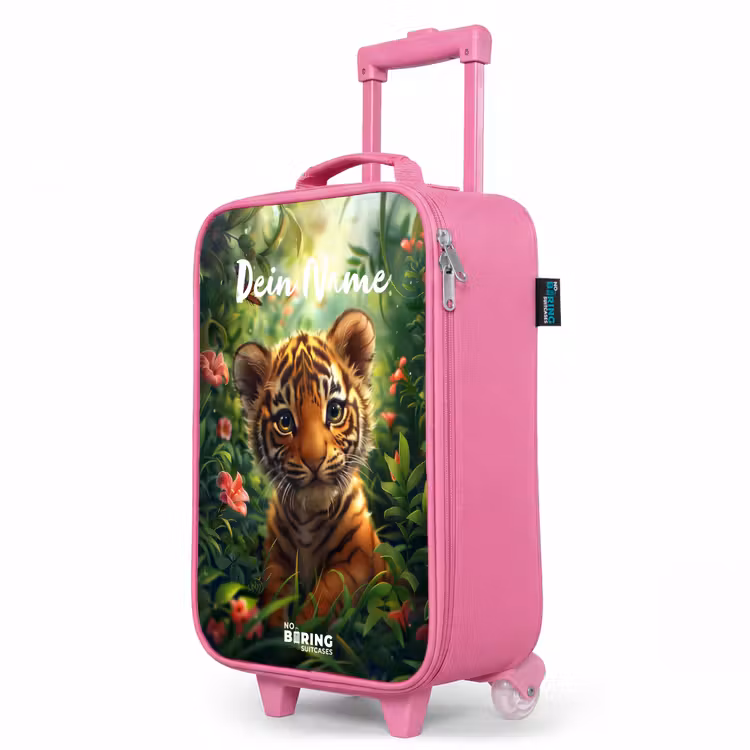 Kinderkoffer Rosa mit Name - Tommy Tiger — 8