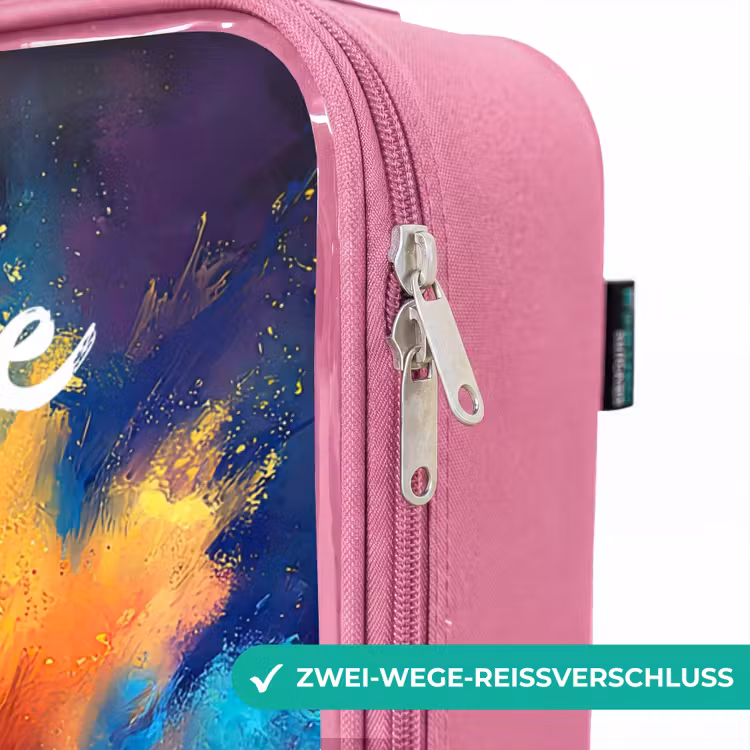 Kinderkoffer Rosa mit Name - Neon - Kugel - Farbenfroh — 5