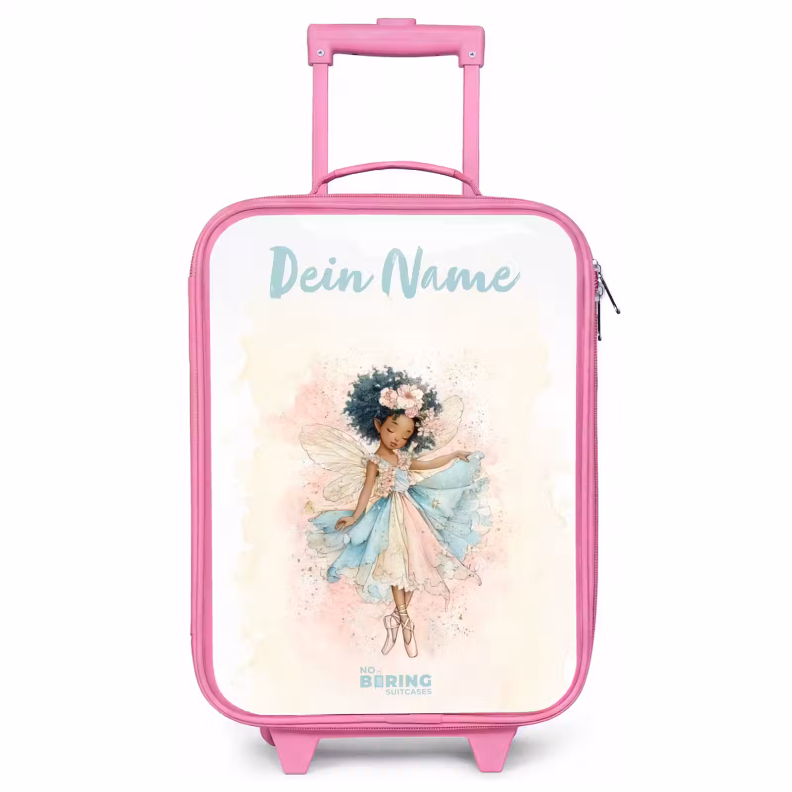 Kinderkoffer Rosa mit Name - Elf - Ballett - Farbenfroh — 1
