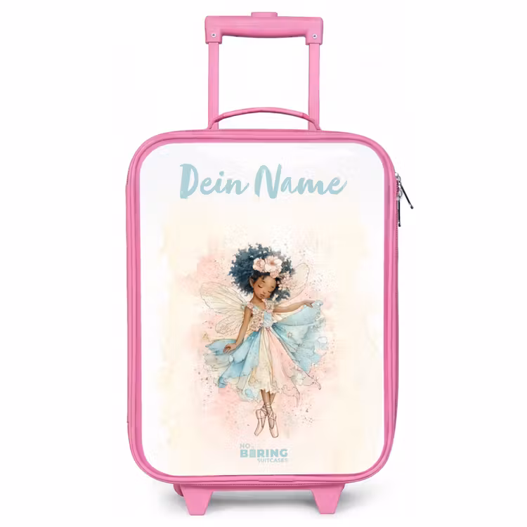 Kinderkoffer Rosa mit Name - Elf - Ballett - Farbenfroh — 1