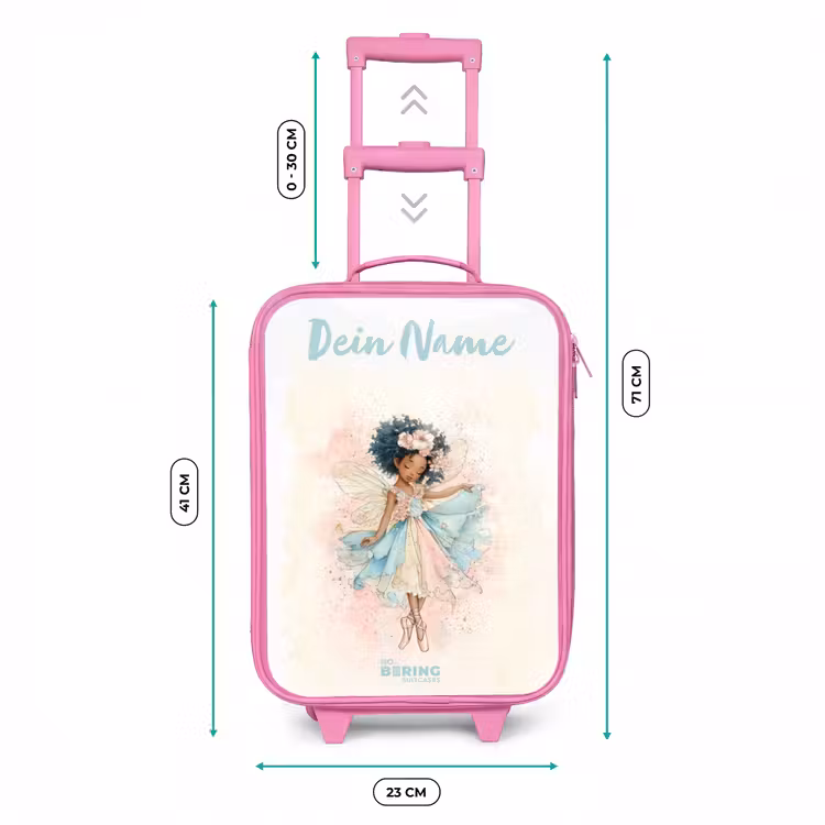 Kinderkoffer Rosa mit Name - Elf - Ballett - Farbenfroh — 7