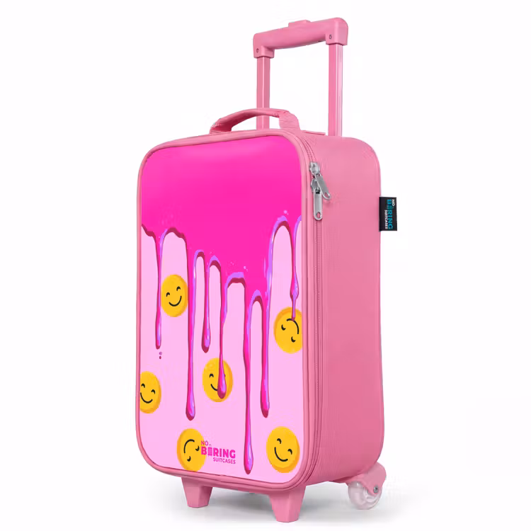 Kinderkoffer Rosa mit Name - Farbe - Smiley - Rosa — 8