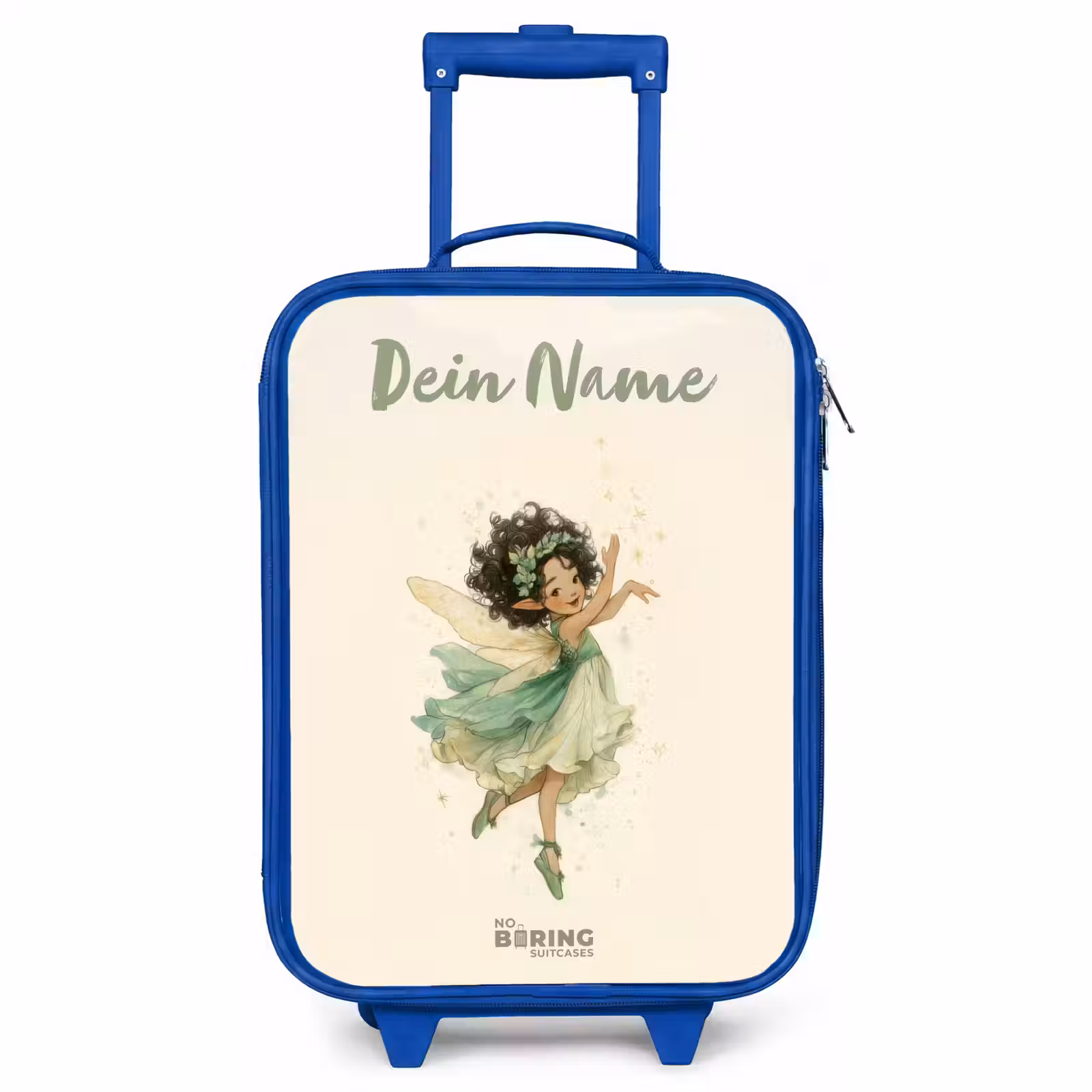Kinderkoffer Blau mit Name - Tanzende Waldfee — 1