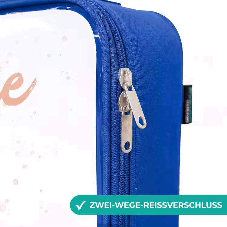 Kinderkoffer Blau mit Name - Ballerina Fee in Rosa — 5
