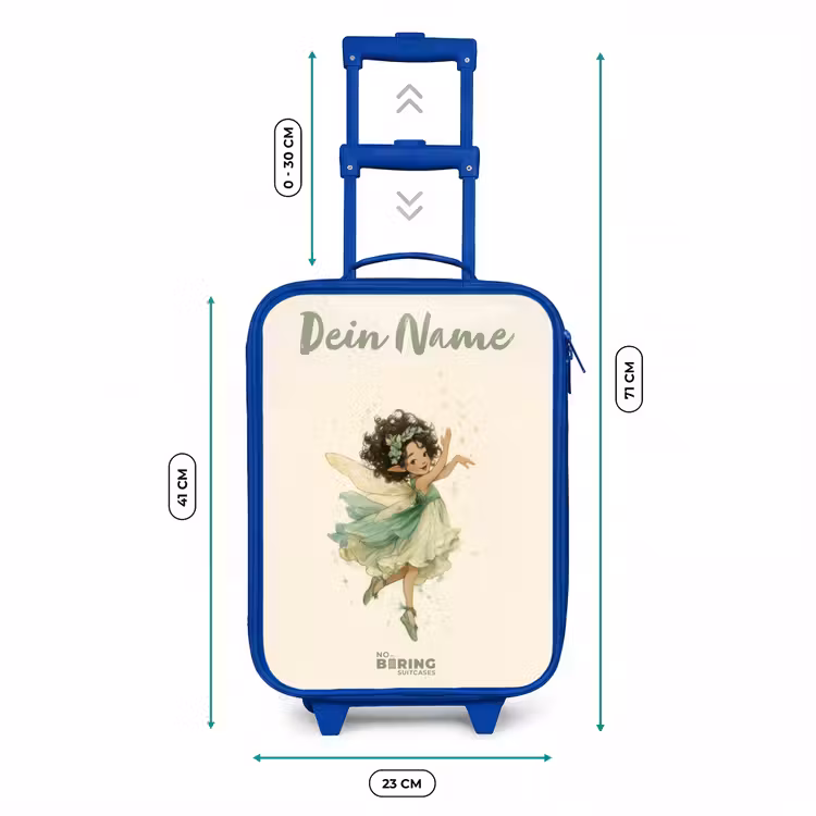 Kinderkoffer Blau mit Name - Tanzende Waldfee — 7
