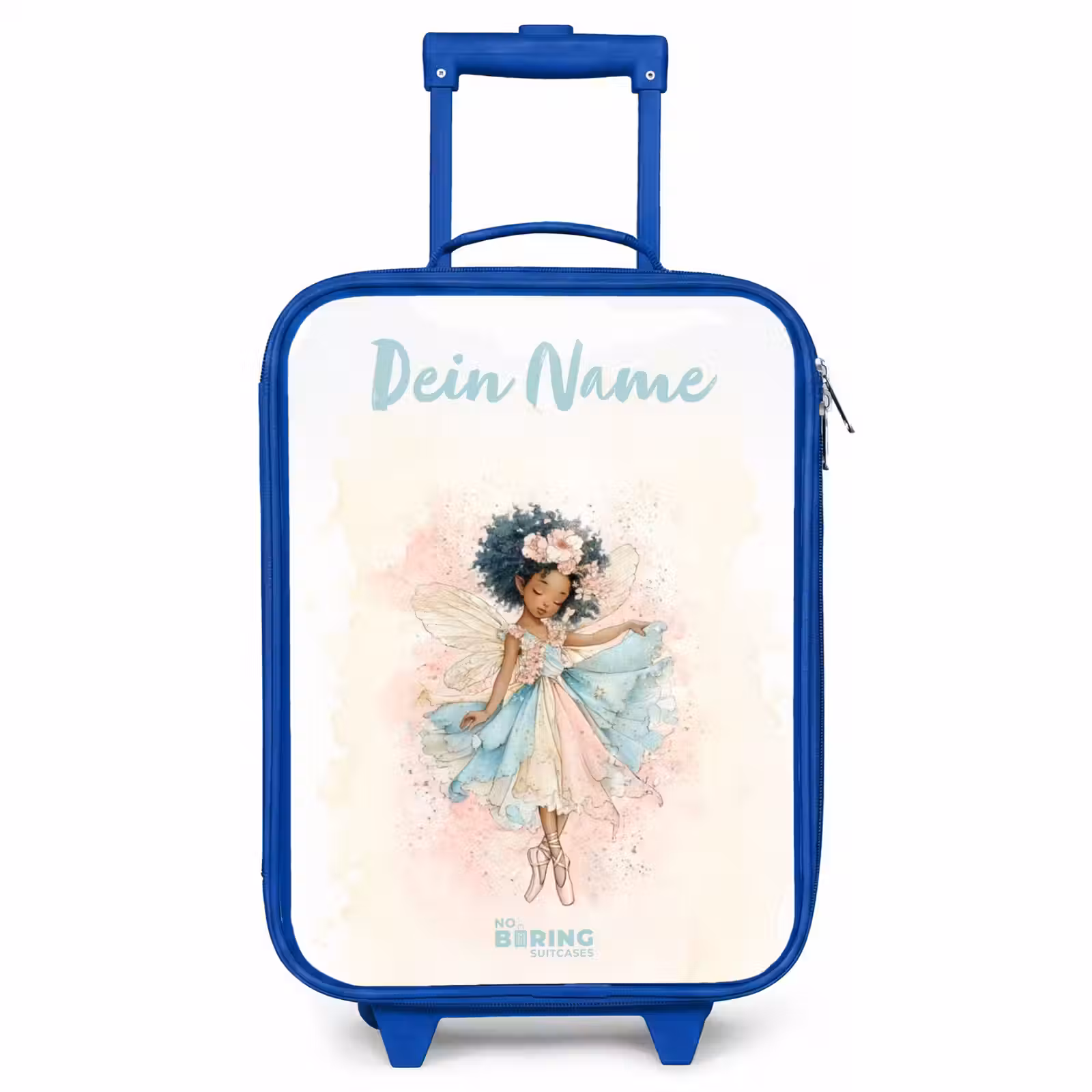 Kinderkoffer Blau mit Name - Elf - Ballett - Farbenfroh — 1