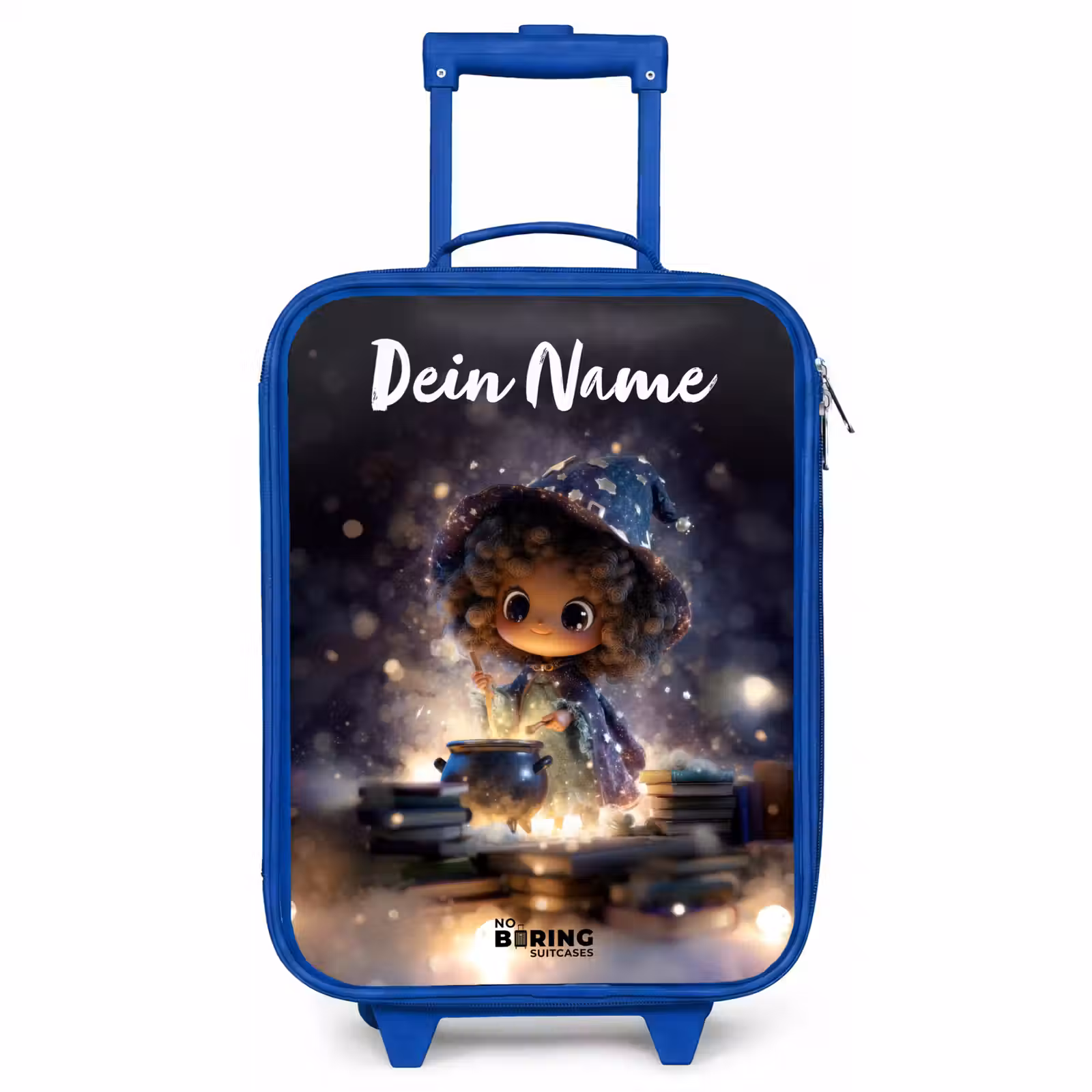 Kinderkoffer Blau mit Name - Magische Nacht der Magie — 1