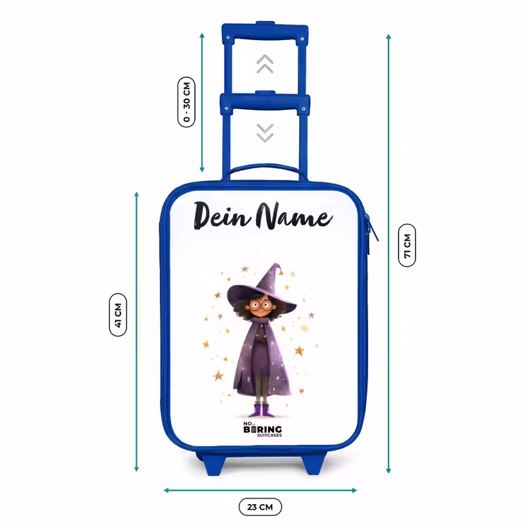 Kinderkoffer Blau mit Name - Der violette Umhang des Zauberers — 7