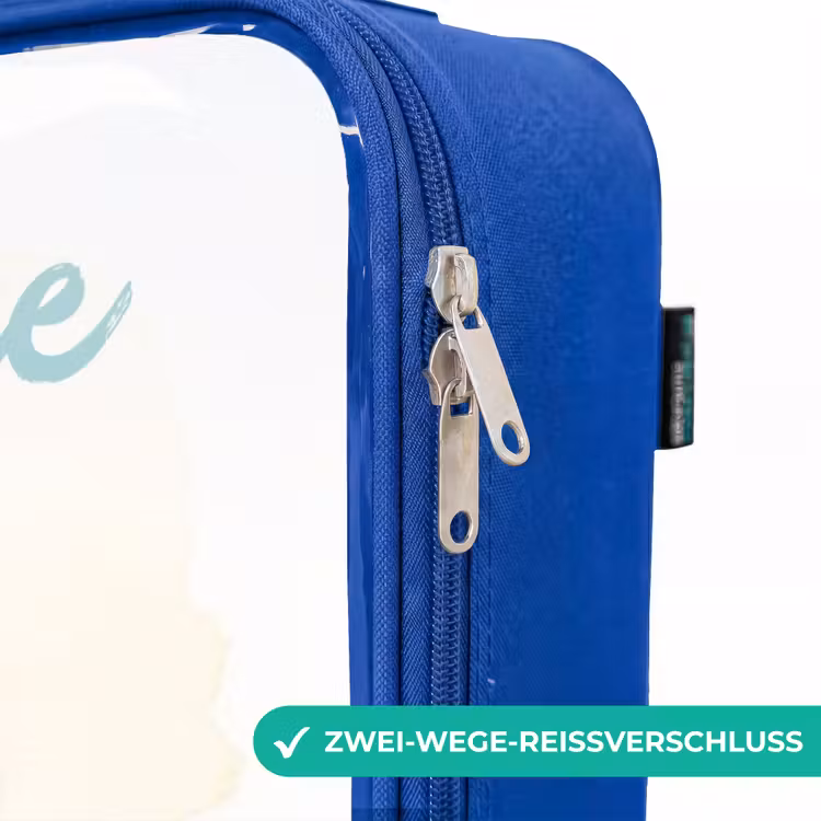 Kinderkoffer Blau mit Name - Elf - Ballett - Farbenfroh — 5