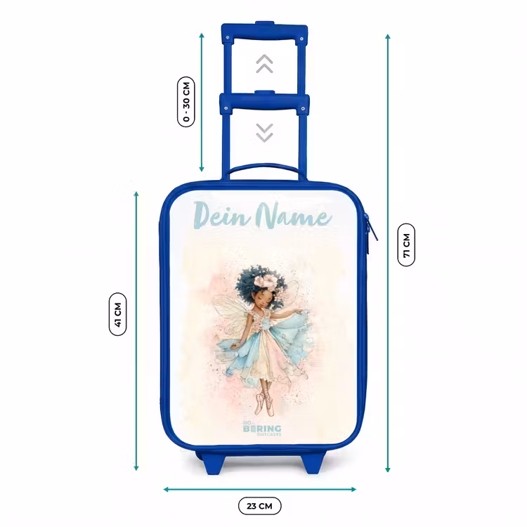 Kinderkoffer Blau mit Name - Elf - Ballett - Farbenfroh — 7