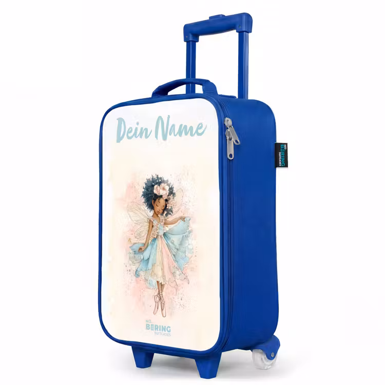 Kinderkoffer Blau mit Name - Elf - Ballett - Farbenfroh — 8