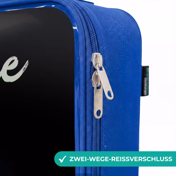 Kinderkoffer Blau mit Name - Hexe - Kessel - Magie — 5